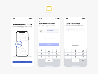 New Onboarding flow of Kraaft app clean design onboarding onboarding screen redesign