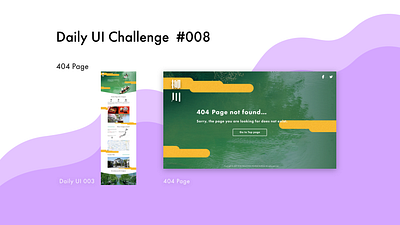 DailyUI 008 404 404 error adobe xd daily ui dailyui dailyuichallenge design ui web webdesign