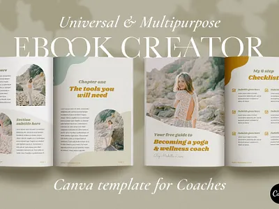 eBook & Guide Template for CANVA branding brochure business canva catalogue clean download elegant free magazine modern portfolio template templates