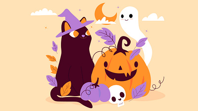 Happy Halloween My 3rd illustration design illustration