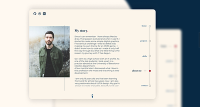 Milan Krupa - About me about me design minimal portfolio ui ux web website