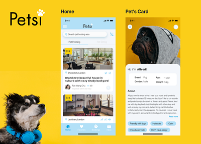 Pet app design app app design booking app booking system branding design mobile app design pet pet care pets profile design ui ui design