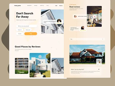 Real Estate Website concept design figma real estate ui ux website