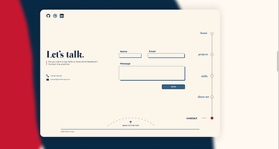 Milan Krupa - Contact contact contact form design form get in touch minimal portfolio ui ux web website