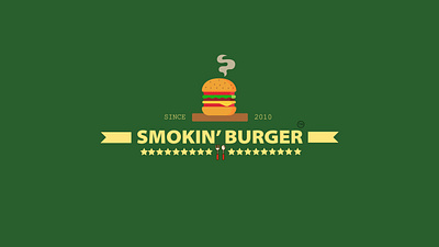 SMOKIN ' BURGER adobeillustator brand brand design brand identity branding branding design inspiration interaction logo logo design logodesign logos logotype minimal minimalist logo social media design typography vector
