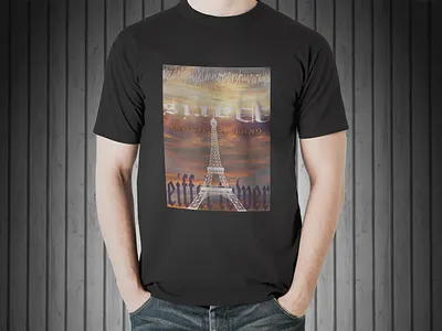 T-Shirt Design 3d apparealdesign design eiffeltower fashion fashion design fashionindustry flat flatdesign graphics design illustration illustrator photoshop sketch summer tech peck technicaldesig tshirt tshirt design typography