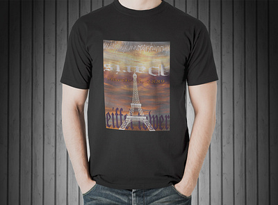 T-Shirt Design 3d apparealdesign design eiffeltower fashion fashion design fashionindustry flat flatdesign graphics design illustration illustrator photoshop sketch summer tech peck technicaldesig tshirt tshirt design typography