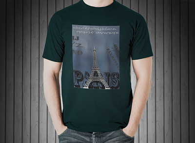 T-Shirt Design 3d 3drendering apparealdesign art design designer eiffeltower fashion design fashionindustry flat flatdesign graphics illustration illustrator pattern design photoshop sketch summer tech pack technicaldesig