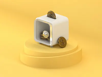 Deposit icon app c4d design illustration ui
