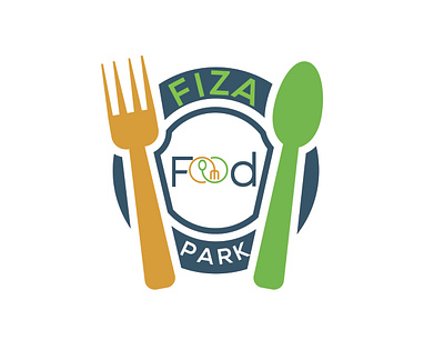 FIZA Food Park Logo adobe illustrator branding graphic design illustration illustrator logo logo design minimal vector