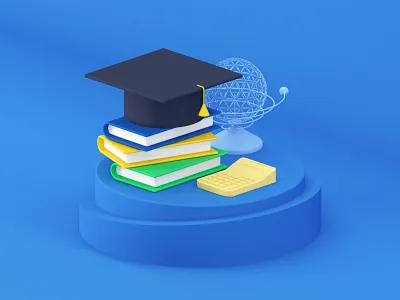 Study icon app c4d design illustration ui