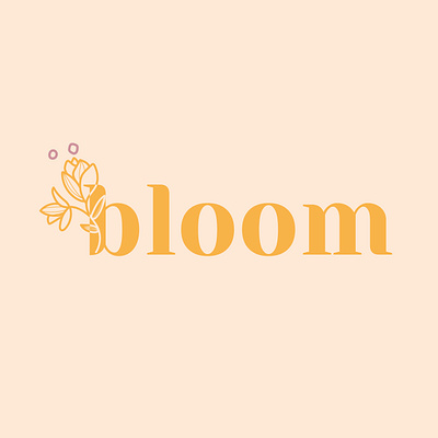 Bloom Logo bloom branding clean design color design fashion flower logo minimal simple typography vector