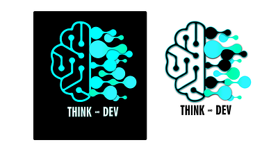 Alternative Icon Think n Dev app awesome awesome logo brain branding colors design developer green icon icon design isotipo logo mobile thinking vector