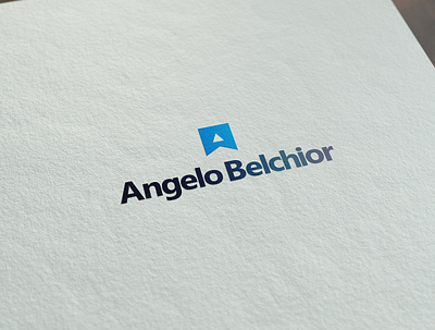 Angelo Belchior (Developer) Personal Brand Logotype. blue brand identity design developer icon logo logotipo microsoft minimal