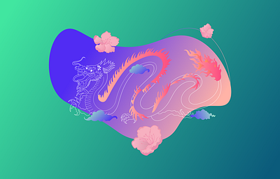 Dragon dragon illustration vector