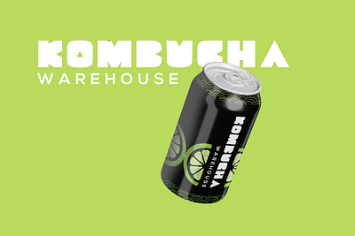 Komucha Warehouse packaging design brewery communication design drink fresh graphic design illustration kombucha kombucha packaging layout logo design logo type millenial packaging design print packaging wordmark young