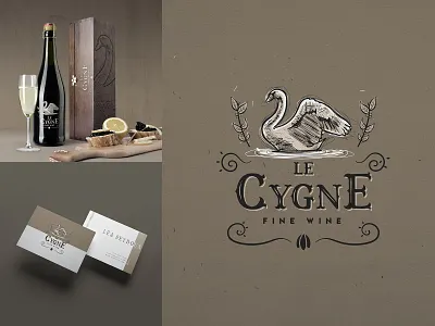 Le Cygne | Wine | Logo Design adobe illustrator badge design branding business logo crosshatch design process designer for hire engraving etching graphic design illustration illustration art logo logo design logo designer logo designer for hire scratchboard vector vintage logo