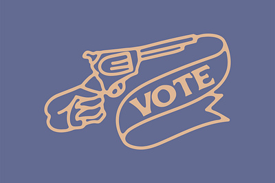 Vote cowgirl design drawing hand drawn illustration texas vector vote western