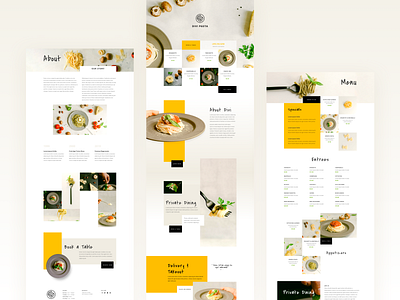 Italian Restaurant Template Design for Divi 2020 trend clean ui divi elegantthemes food app food app ui italian italian food italian restaurant minimal pasta restaurant template design typography ui ux web design website wordpress wordpress theme