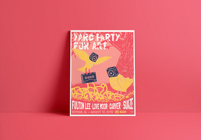 Yard Party for Art 2019 animation branding design graphic design illustration print typography