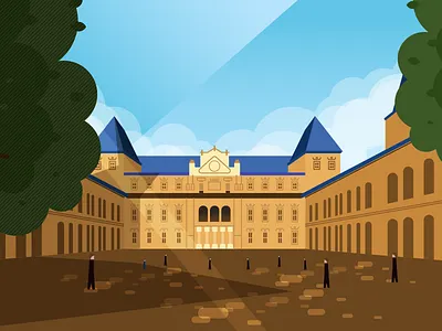 University adobe aftereffects animación animation design flat illustration illustrator minimal moview