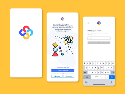 Session onboarding product design ui design ux design