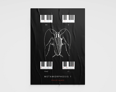 Metamorphosis 1 - Philip Glass graphicdesign lambelambe poster