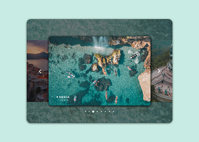 Daily UI 072 beautiful clean daily ui daily ui 072 daily ui 72 dailyuichallenge desktop design figma image slider minimal nejra simple slides slideshow spain travel ui user experience userinterface ux