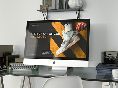 Shoes online store website design graphic design nike off white shoes site ui web web design website