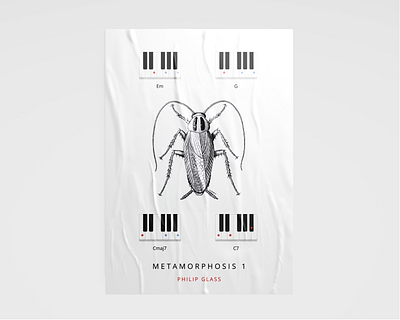 Metamorphosis 1 - Philip Glass graphicdesign lambelambe poster