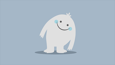 Remy the Yeti from Sago Mini apple pencil illustrator ipad sago mini yeti