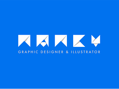 Personal Logo Option 02 blue logo paper personal branding personal logo