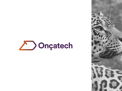 Onçatech amazonia brazil jaguar logo and branding logo animal logotype