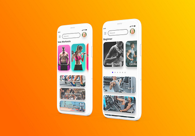 Fitness App UX Design design figma mobile mobile app design mobile design mobile ui ui ui design uiux ux design