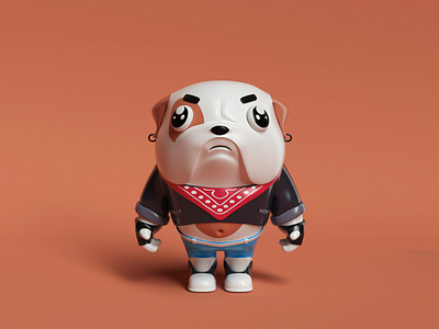 MesoZoo Wars ⸺ Pug app character character animation character design characterdesign characters characters design cinema4d design dribbble illustration octane octanerender otoy ui web