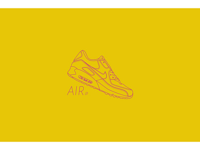 AIR90 design fan illustration nike nike air sneaker sneakers vector