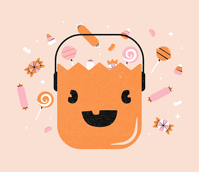 Drawloween Prompt 13: Candy candy drawlloween halloween illustration inktober inktober2020 katnipptober pumpkin trickortreat vectober vectober2020 vector