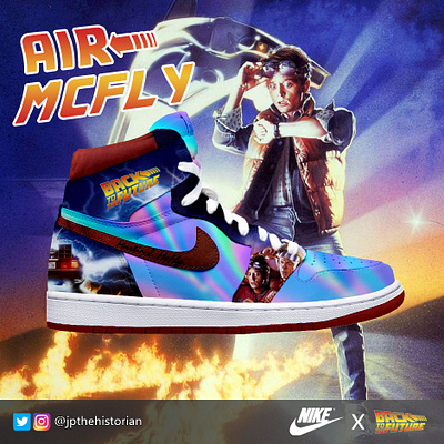 "Air McFly" custom shoes shoe design