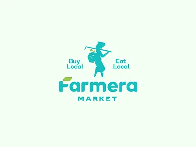 Farmera Market Logo Proposal app branding color design icon illustration logo symbol vector web