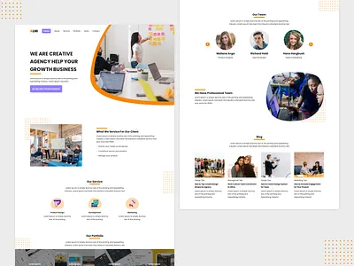 Alni Agency Landingpage - Freebies agency freebies landing design landingpage product design ui uiuxdesign ux web design website
