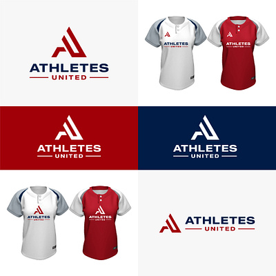 ATHLETES UNITED creative design fiverr fiverr.com fiverrgigs flat graphic design logo logo designer minimalist