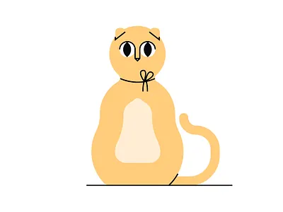 Leo The Lion art cat cats design geometry illustrator minimal vector