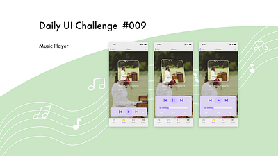 DailyUI 009 adobe xd app daily ui dailyui dailyuichallenge design music app music player ui web