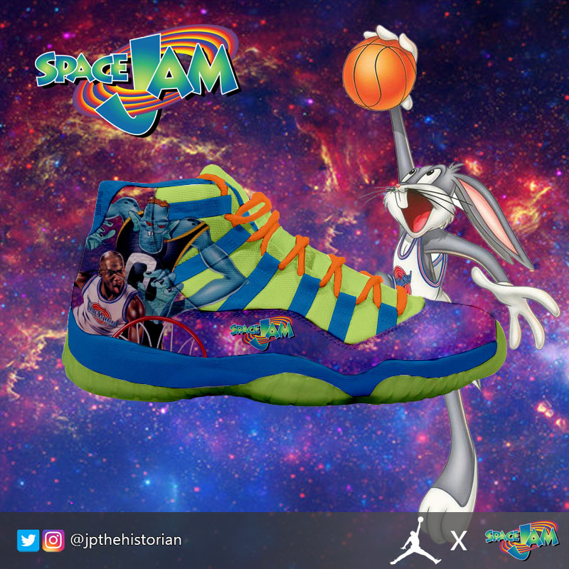 custom space jam jordans