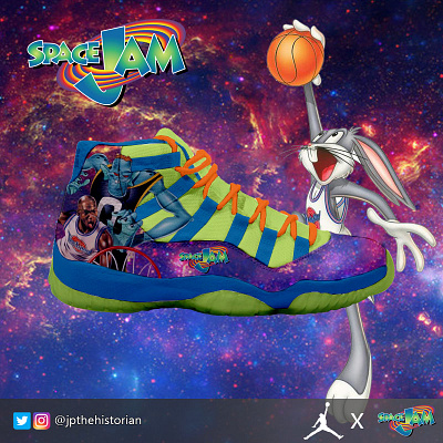 Space Jam Designed Jordan 11 custom shoes shoe design