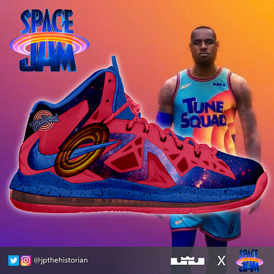 Space Jam Designed Lebron 10 custom shoes shoe design