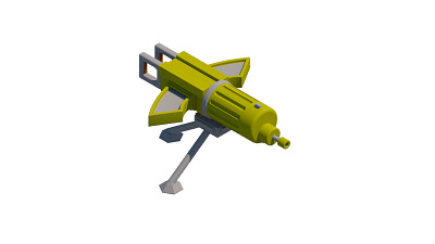 Machine Gun in Boom Beach 2 design isometric simple sketch