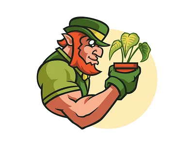 Plant Lover design icon illustration logo vector