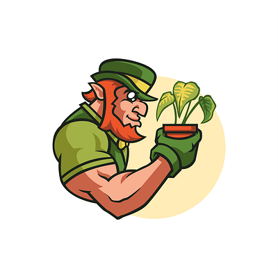 Plant Lover design icon illustration logo vector