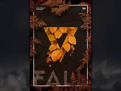 Fall Poster autumn design fall graphic post poster poster design posterart posterdesign season shapeology shapes